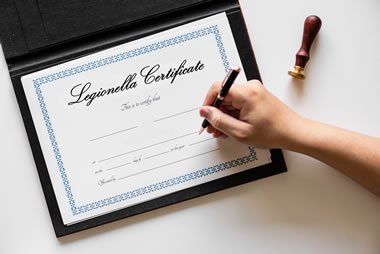 What is a landlords legionella certificate?