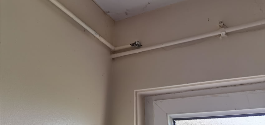 Blind end caused by building alterations Blind end caused by building alterations