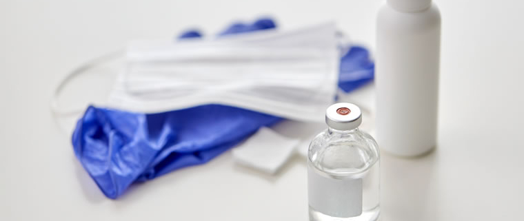 Sample of universal vaccine for respiratory disease undergoing evaluation and testing